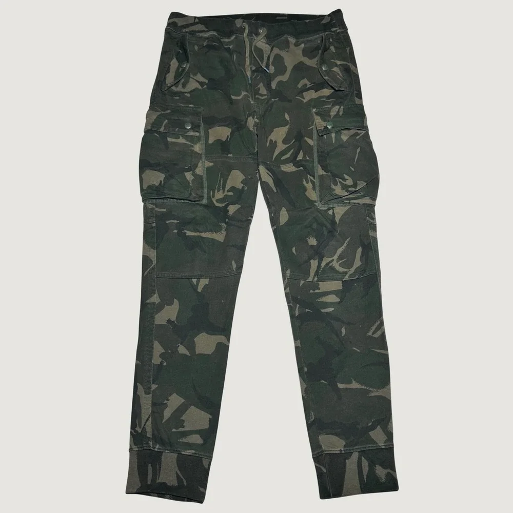 Polo Ralph Lauren Cargo Joggers Mens Small Surplus Fit Camouflage Green Military